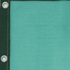 Telo ombreggiante verde con occhiello in ottone e bordatura rinforzata – copertura 70%